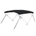 Carver 3 Bow 5481U Bimini Top with Boot - Black Acrylic