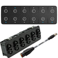 Maretron CKM12 Keypad w/CKM to NMEA 2000&reg; Adapter Cable - 0.2M (Horizontal Orientation)
