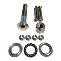 Sea Swivel Replacement Mount Hardware Kit w/5" Main Bolt, Nut, Bearing, &amp; 4-Bolt Package of Mounting Hardware