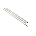 Lee's 16' Center Rigging Pole - Bright Silver/Blac