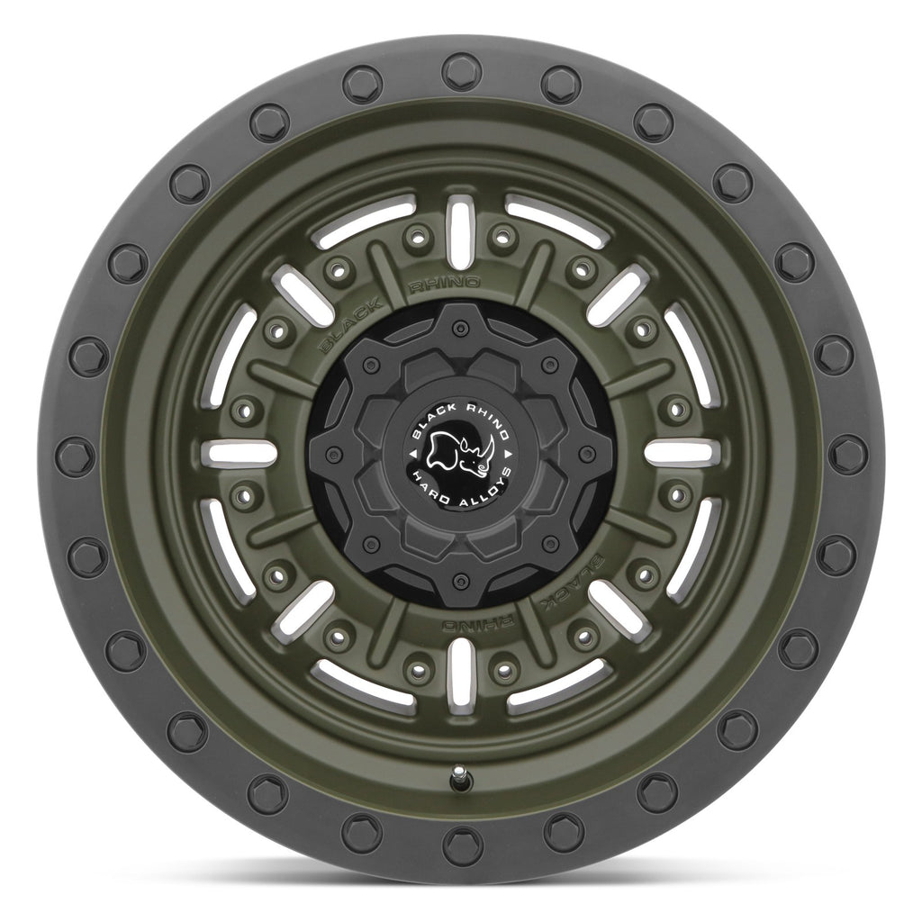 Black Rhino Hard Alloys BR ABRAMS 18X9.5 6X139 -18 112 OD-GRN