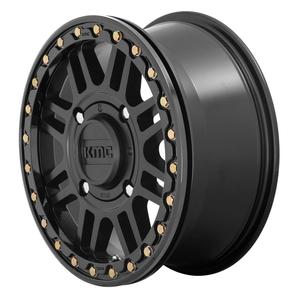 KMC Powersports CAGE UTV BL 15X6 4X156 S-BLK BLK-RG +38