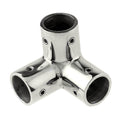Whitecap ⅞" O.D. SS 3-Way Corner Fitting