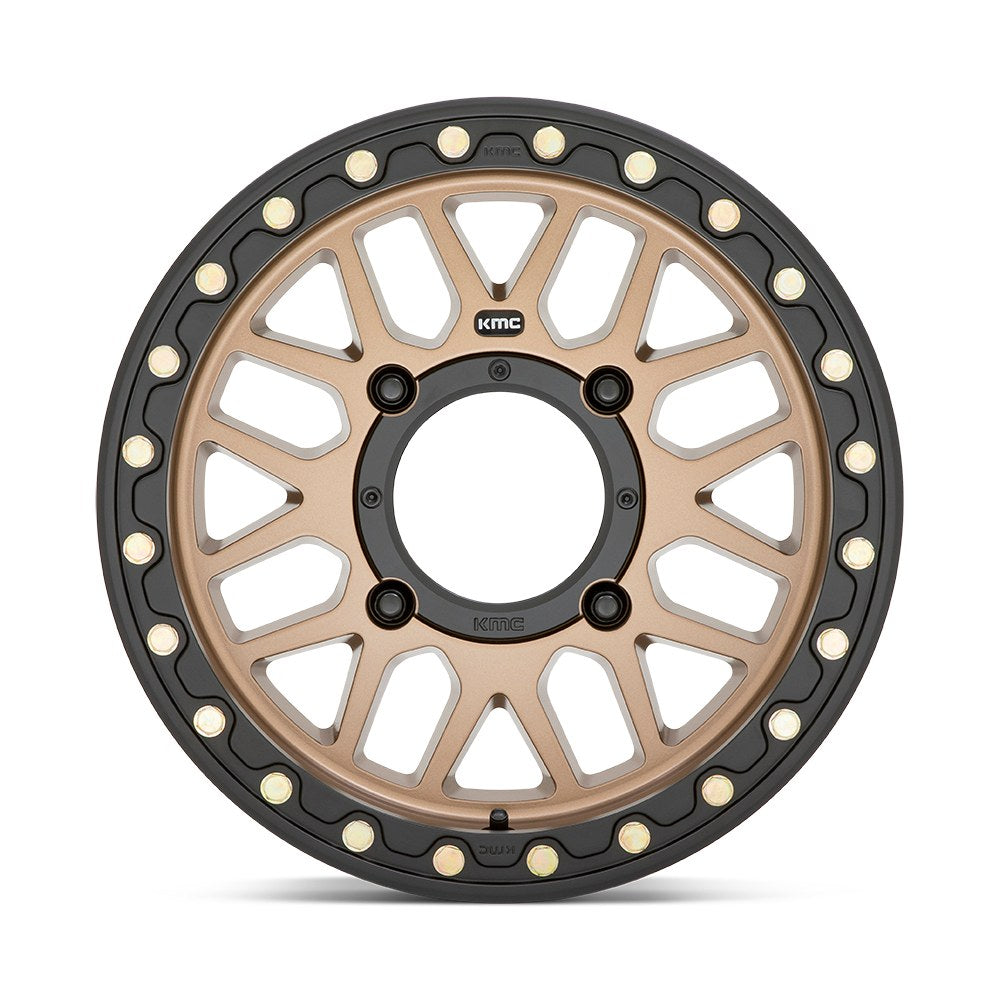 KMC Powersports GRENADE UTV BL 15X7 4X137 S-BRONZE 10MM