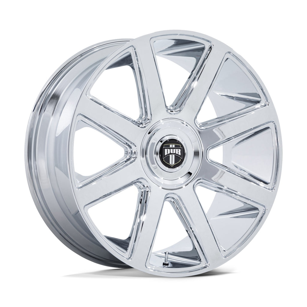 Dub 1PC Pull 24X10 5X115/120 74 +15 Chrome