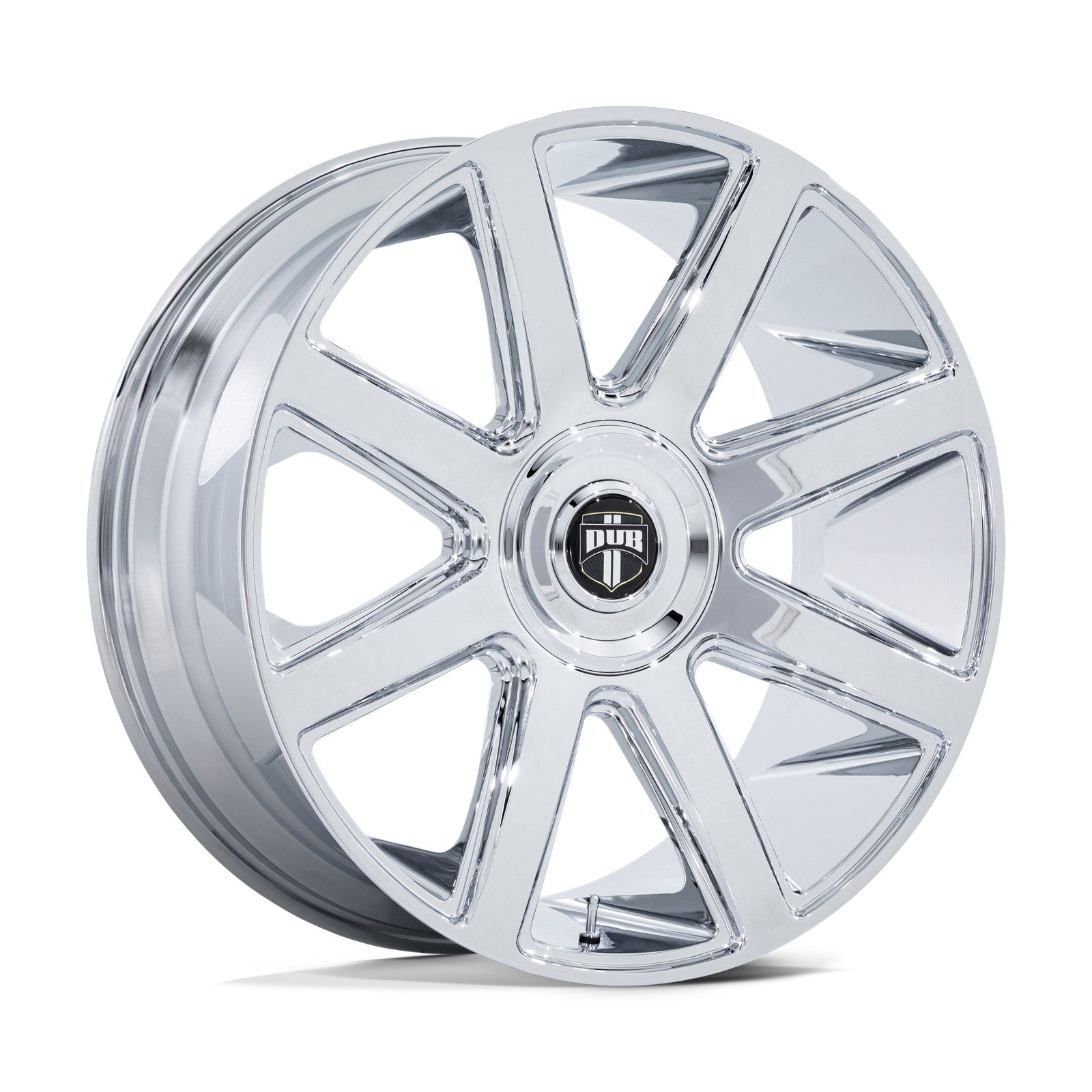Dub 1PC Pull 24X10 5X115/120 74 +15 Chrome