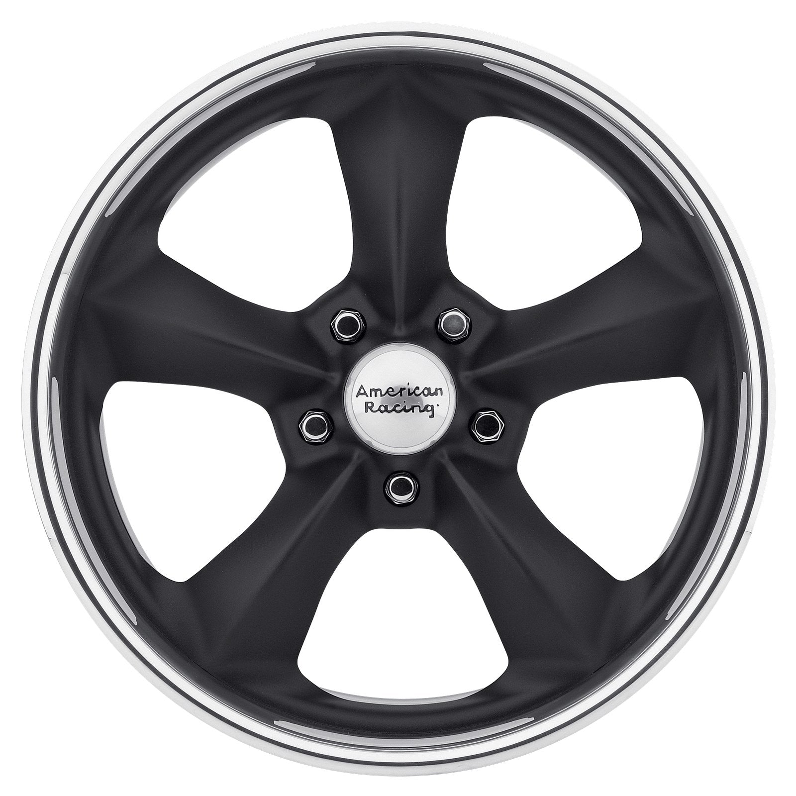 American Racing Vintage VN425 TT-SL 18X11 5X4.75 BLACK 5.5"