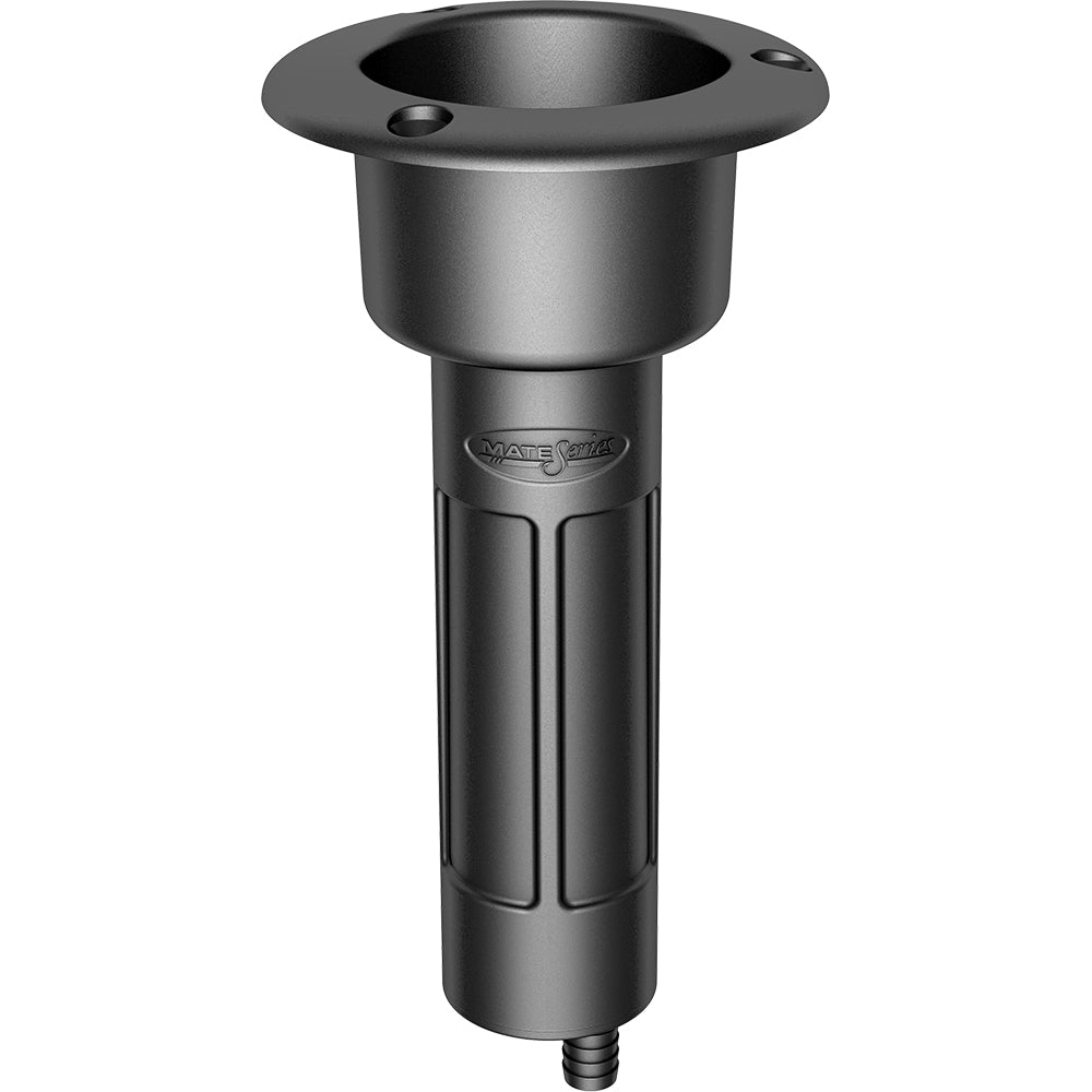 Mate Series Plastic 0&deg; Rod &amp; Cup Holder - Drain - Round Top