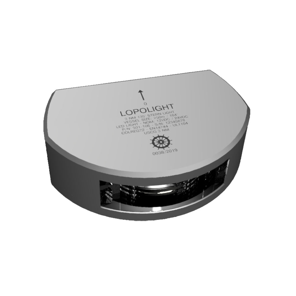 Lopolight Series - Stern Light - 3nm - Vertical Mount Housing