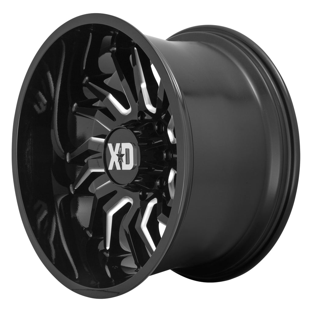 XD858 22X10 5X5.5 Gloss Black Mill -18MM