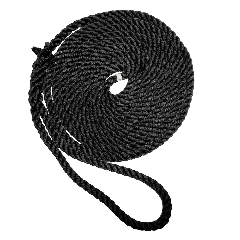 New England Ropes 1/2" Premium 3-strand Dock Line 15'