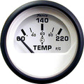 Faria Euro White 2" Cylinder Head Temperature Gauge (60 - 220&deg; F)
