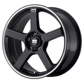 Motegi MR116 16X7 4X100/4.5 M-BLK/RED +40MM