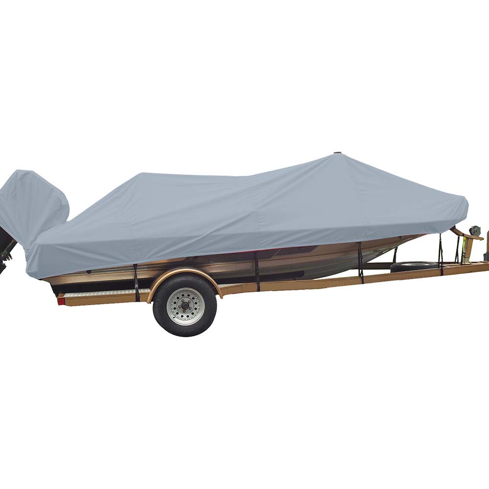 Carver Sun-DURA&reg; Styled-to-Fit Boat Cover f/21.5' Wide Style Bass Boats - Grey