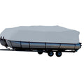 Carver Sun-DURA&reg; Styled-to-Fit Boat Cover f/22.5' Pontoons w/Bimini Top &amp; Partial Rails - Grey