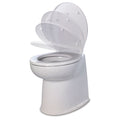 Jabsco Deluxe Flush 14" Straight Back Freshwater Electric Marine Toilet W/solenoid Valve &amp; Soft Close Lid