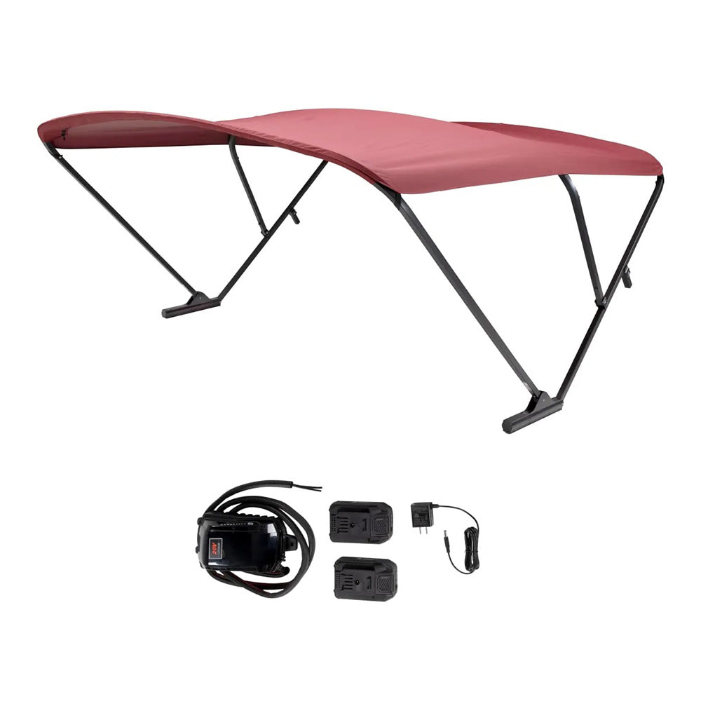 Sureshade Battery Powered Bimini - Anodized Frame &amp; Fabric