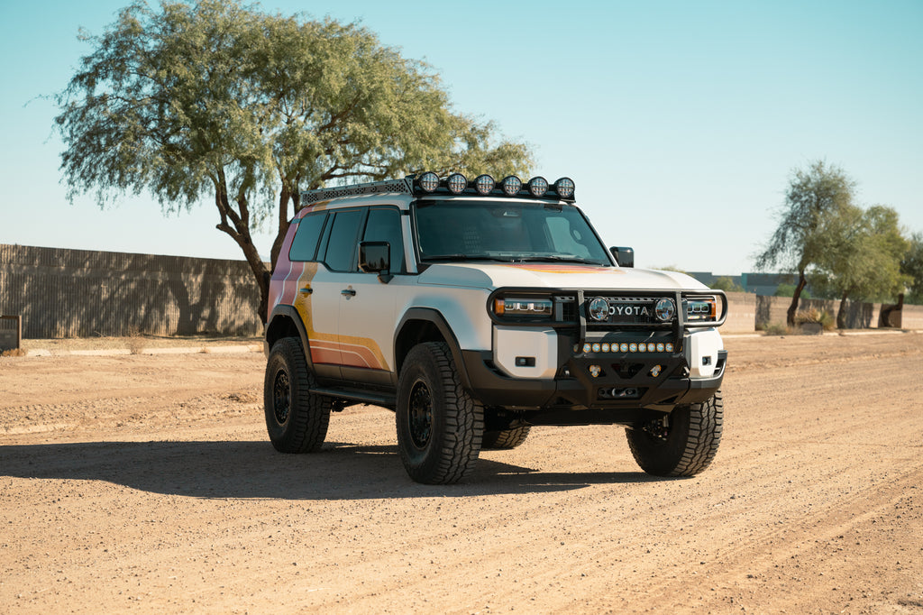 2024 Toyota Land Cruiser 6" Rigid Round Light Mount for Rago Roof Rack