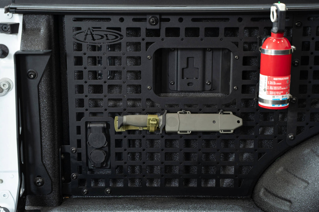 2023 Ford Super Duty Bed Side Molle Panels Driver Full Kit