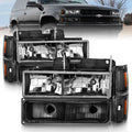 Crystal Headlights Black Housing W/
