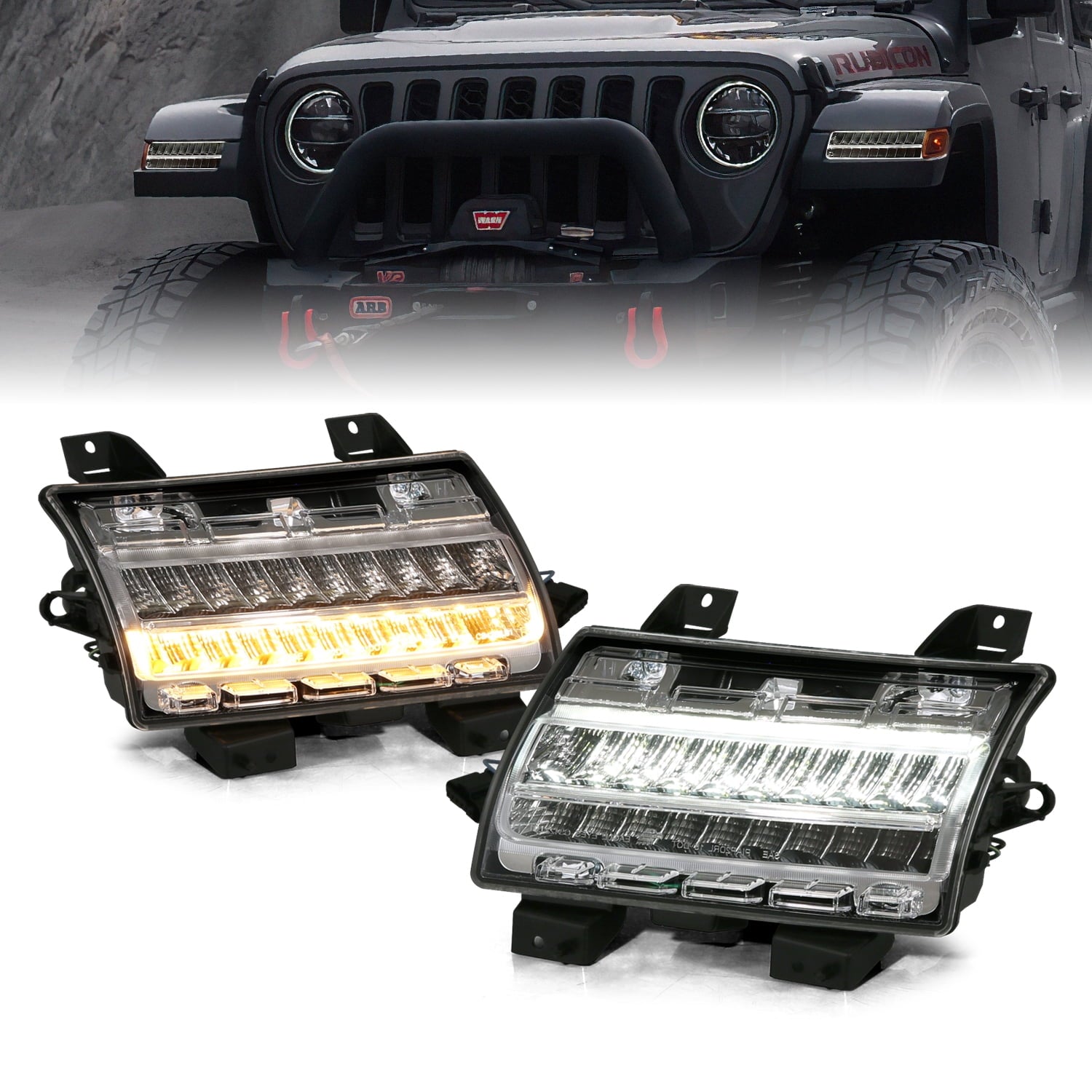 ANZO USA 511083 ANZO USA Side Markers Fits select: 2019 JEEP WRANGLER UNLIMITED, 2022 JEEP WRANGLER