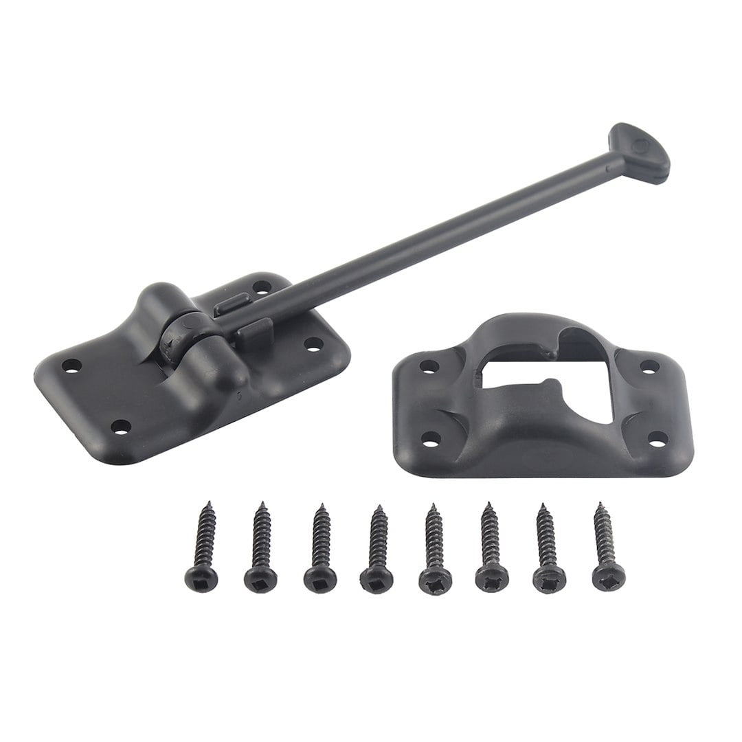 AP Products 013085BL 6 in. Plastic Door Holdback, Black