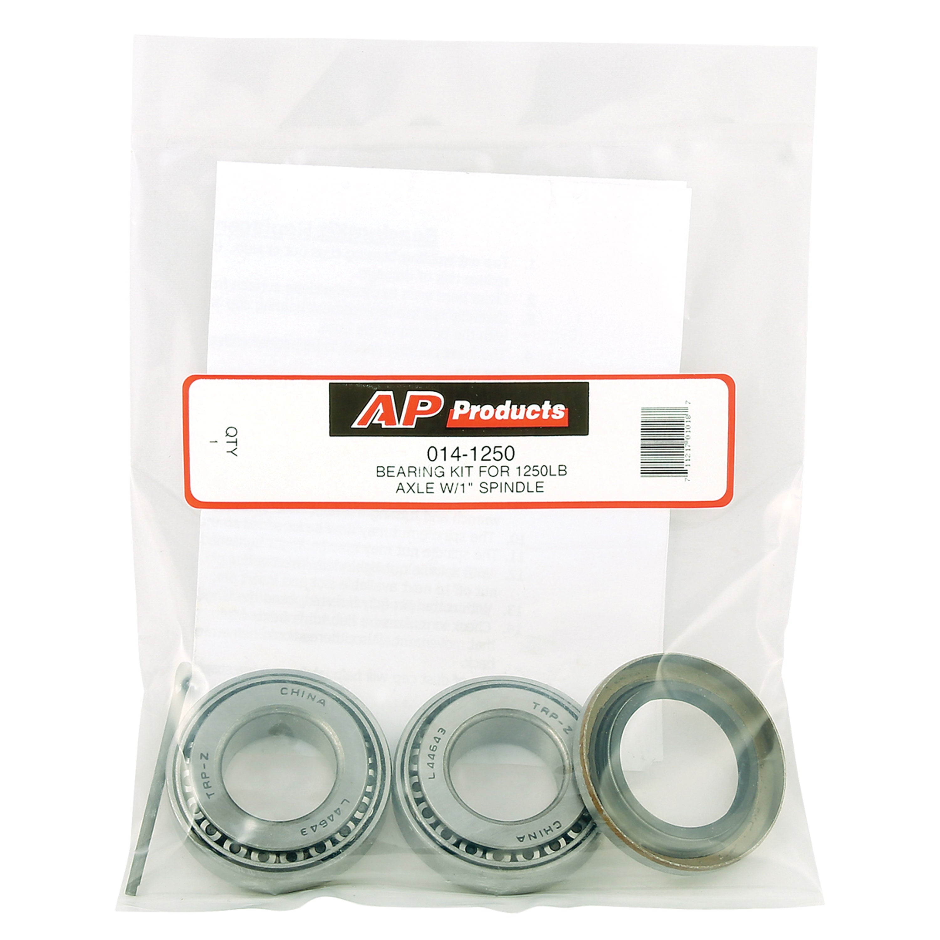 AP Products 014-1250 Bearing Kit for 1250 lb. Axle with 1" Spindle