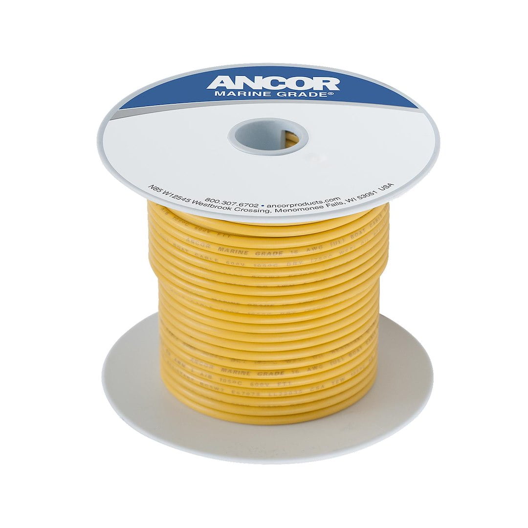 Ancor 109010 RV/ Boat Marine Grade Primary Electrical Wire #10 Gauge Yellow 100'