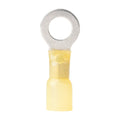 Ancor 312525 Yellow 5/16" Fastener 12-10 Wire Range Heat Shrink Ring Terminals - 25 Pack