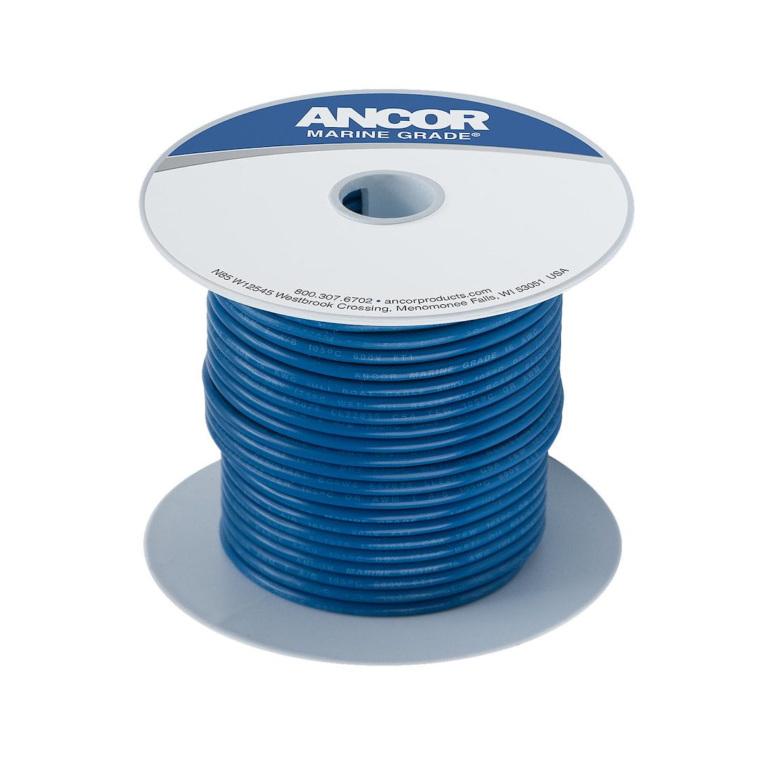 Ancor Dark Blue 12 AWG Tinned Copper Wire - 100' [106110]