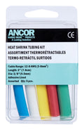 Ancor Adhesive Lined Heat Shrink Tubing - 5-Pack, 3", 12 to 8 AWG, Assorted Colors