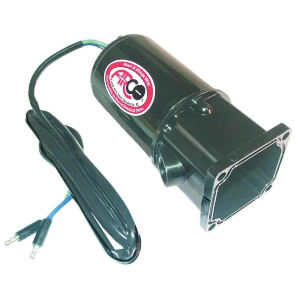 Arco 6276 Tilt Trim Motor for Late Model Mercury/Mariner/Force 40-125 HP Outboards with Single Ram, Black