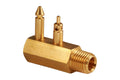 Attwood 8883-6 Brass Quick-Connect Tank Fitting 1/4-Inch NPT Male Thread for Johnson/Evinrude/OMC