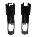Attwood RH-4646 Black 2 in 1 Non Adjustable Side Mount Rod Holder (2 Pack)