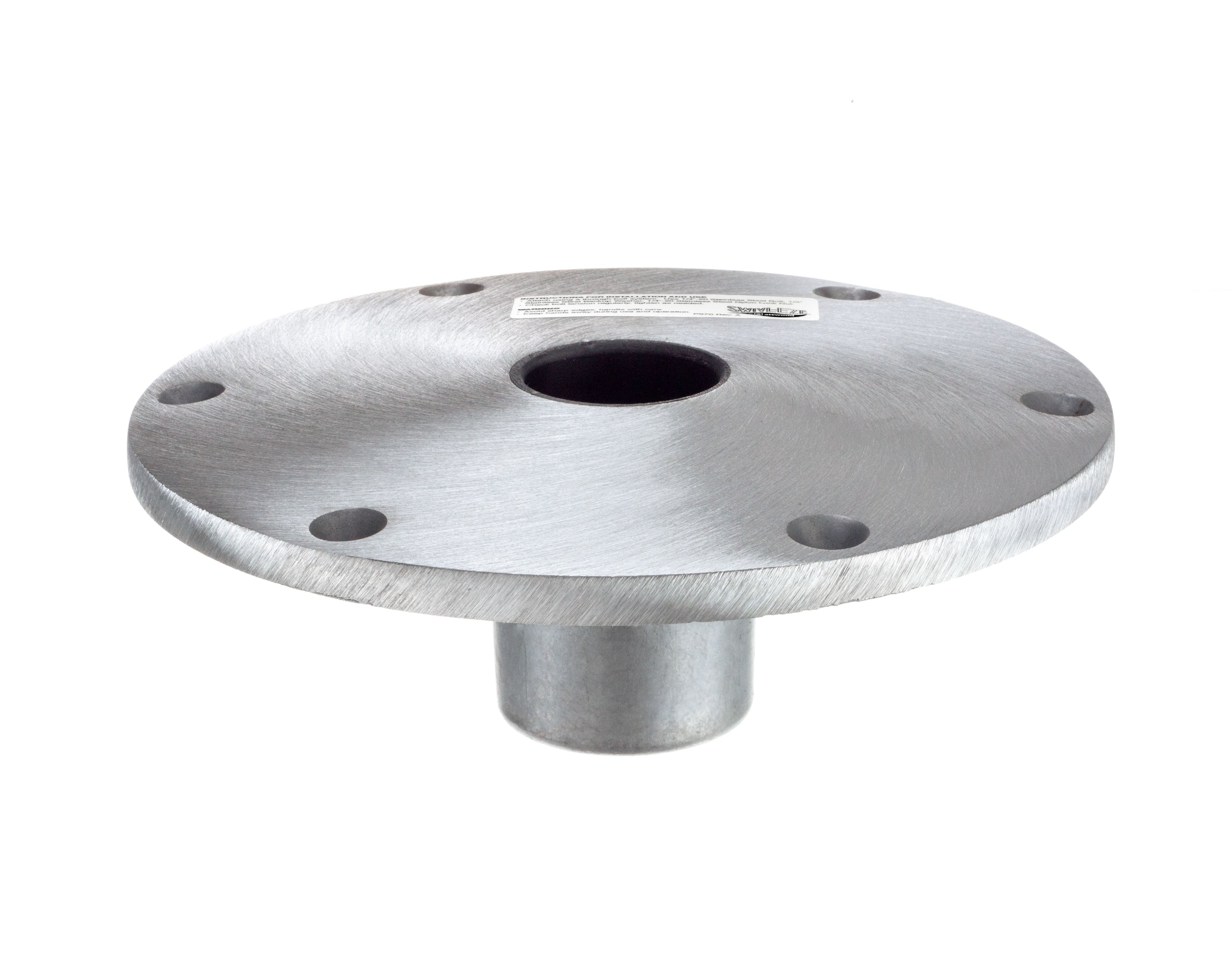 Snap-Lock Base 9" Dia Brushed Alum