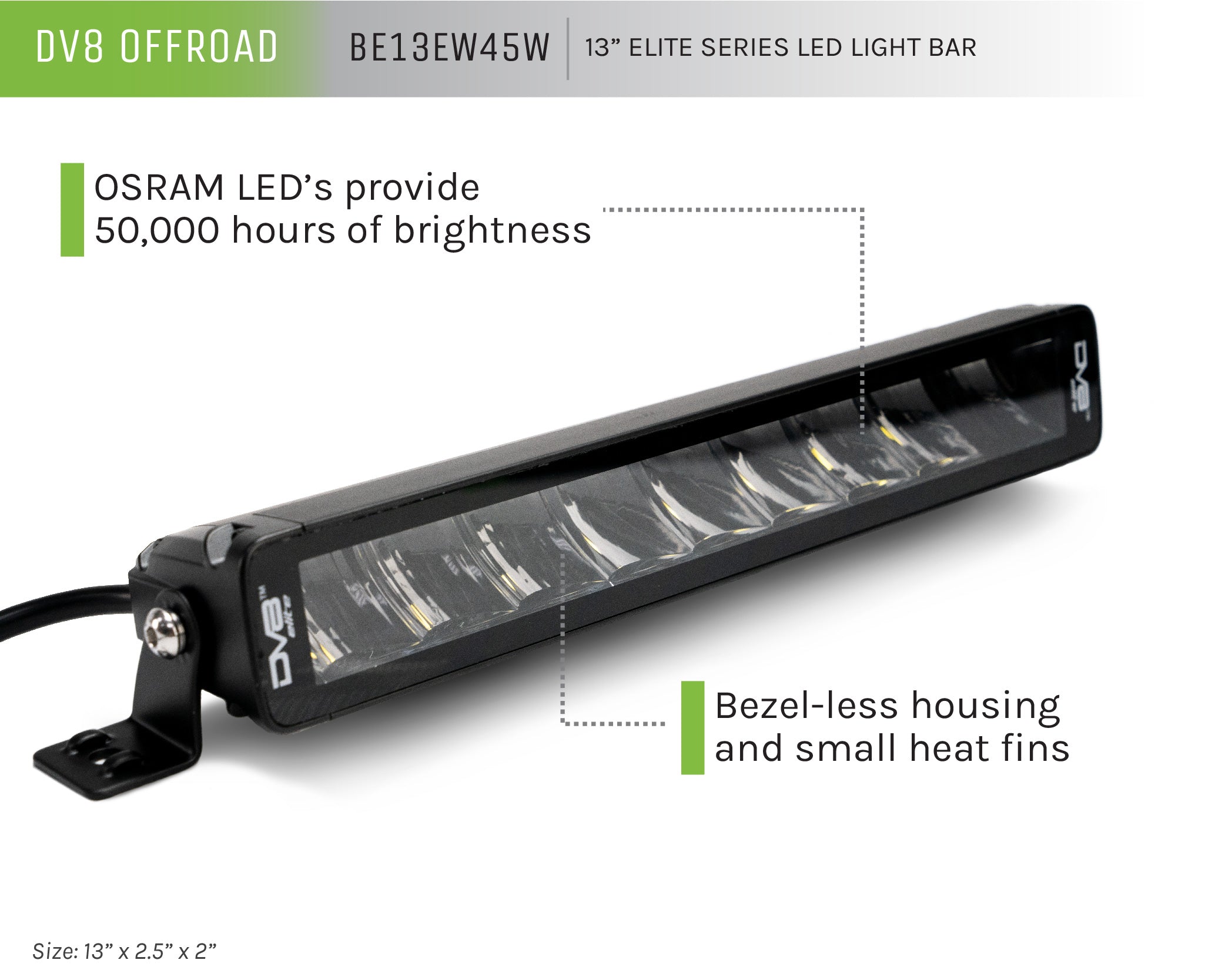 13-Inch Elite Series LED Light Bar