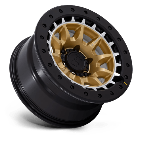 Black Rhino Hard Alloys TUSK 17X8.5 5X5 71 -10 M-GOLD-MCH