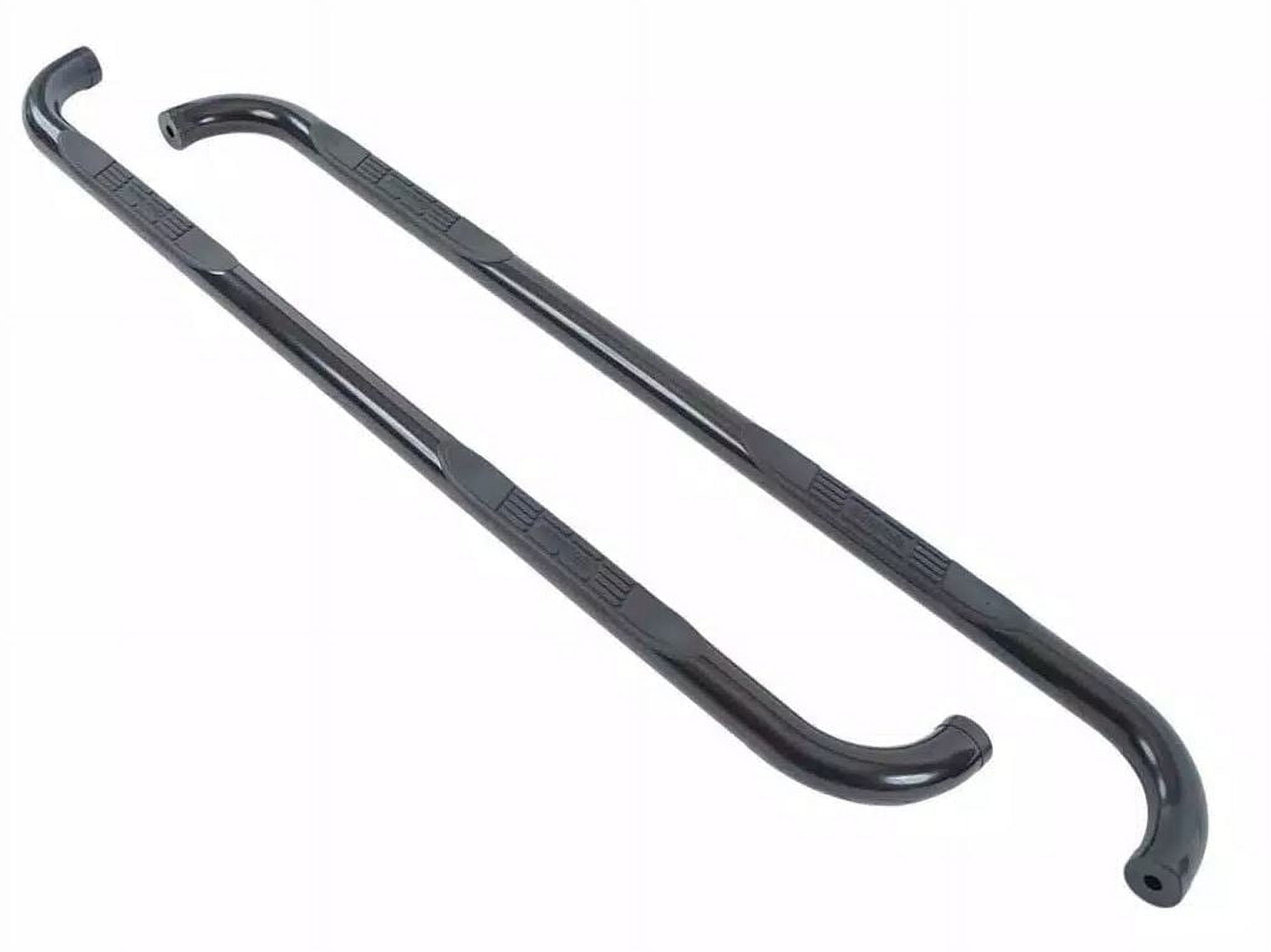 3' Round Side Bars Mild Steel Black