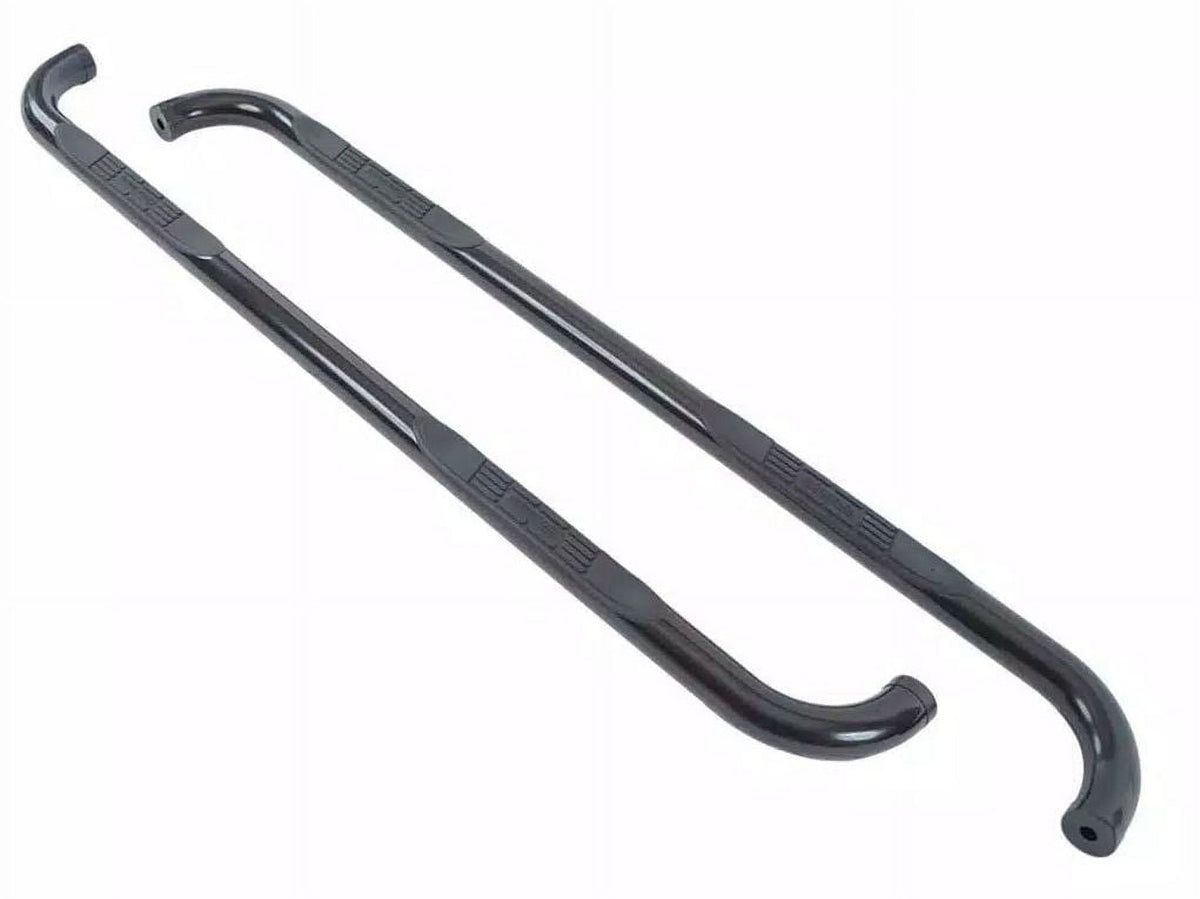 3' Round Side Bars Mild Steel Black