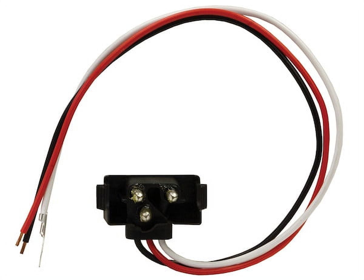 Plug Male 3-PIN Rt-Angle 12IN 25 Pc
