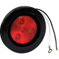Buyers Products 5622514, 2.5" Red Round Clearance/Marker Light Kit w/ 4 LEDs