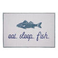 Eat Sleep Fish 27X18  Doormat
