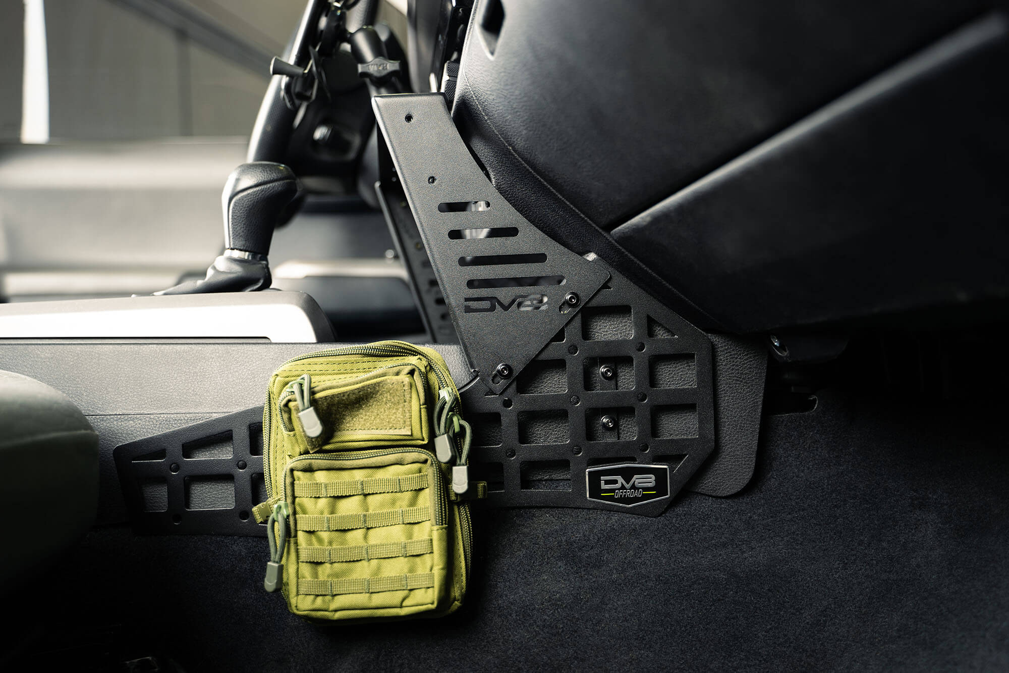 Toyota Tacoma Center Console Molle Panels & Device Mount
