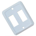 Double Switch Plate White