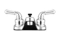Classical RV Lavatory Faucet W/ Div