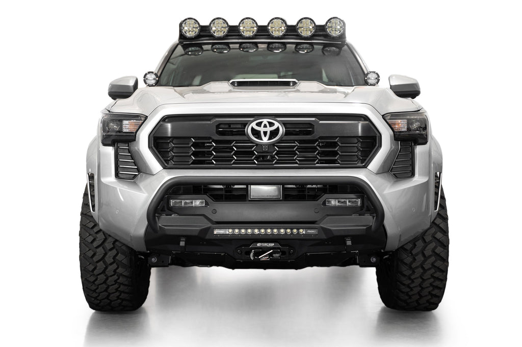 2024+ Toyota Tacoma Stealth Center Mount Winch Front Bumper With Top Hoop
