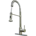 Coiled Spr Faucet  Sgle Brsh Nckel