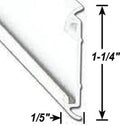 Flat Trim W/ P.wht 8' Ea