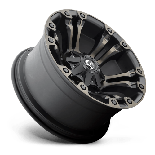Fuel 1PC VAPOR 18X9 8X6.5 125 M-BLK DT -12