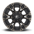 Fuel 1PC VAPOR 18X9 8X6.5 125 M-BLK DT -12